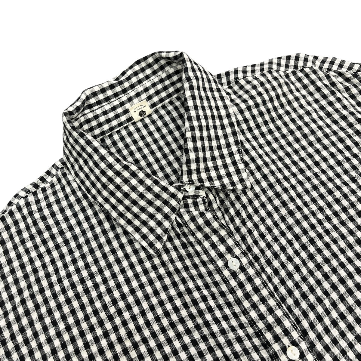 ECO FABRICギンガムチェックルーズシャツギンガムチェックシャツ121515243