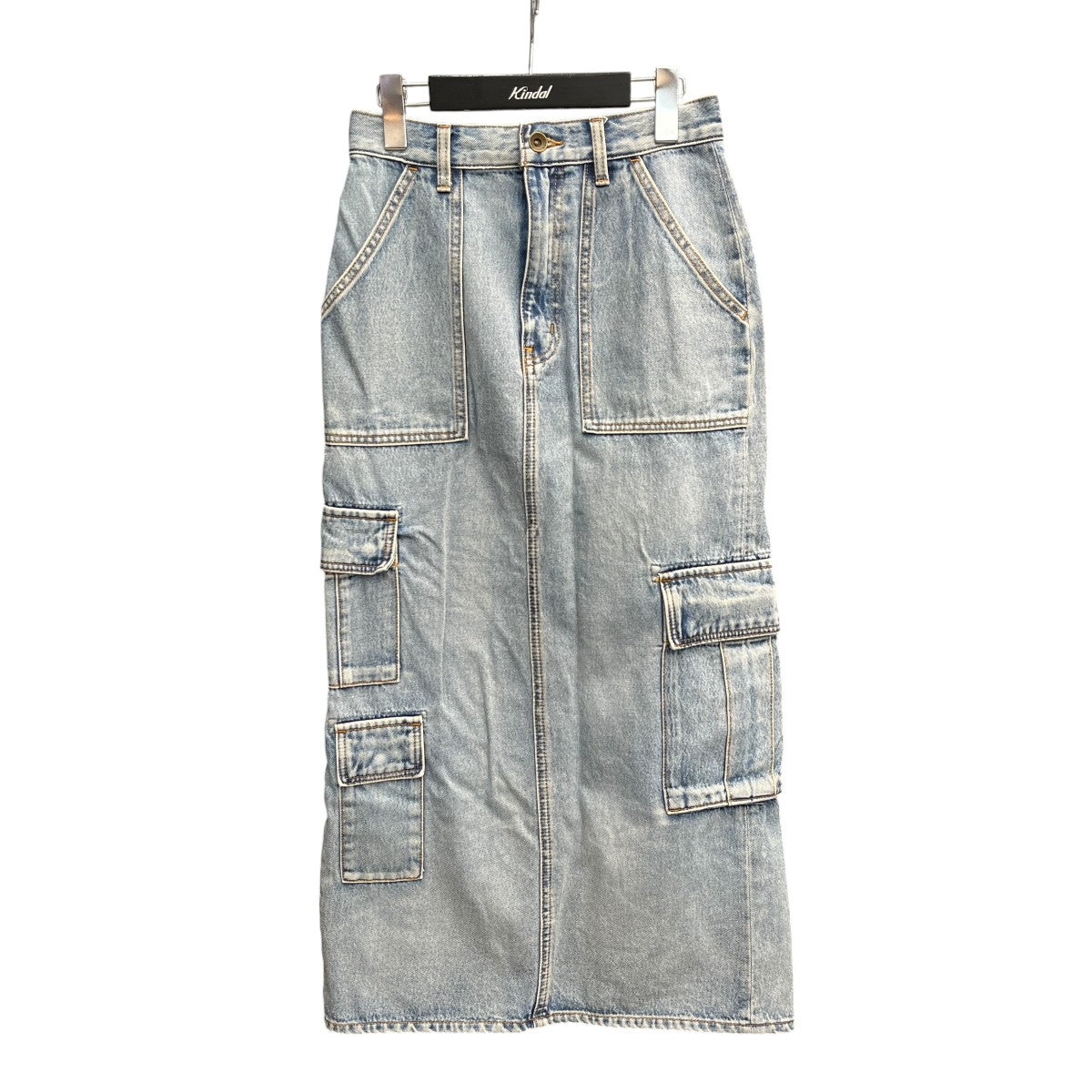 Denimカーゴストレートスカート002330385