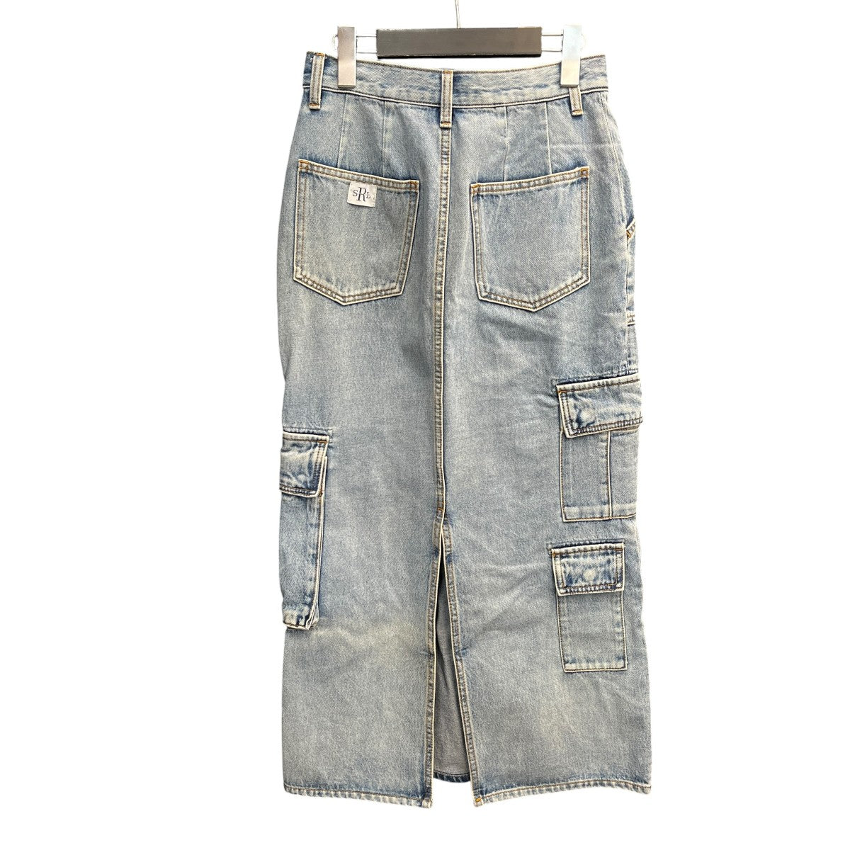Denimカーゴストレートスカート002330385