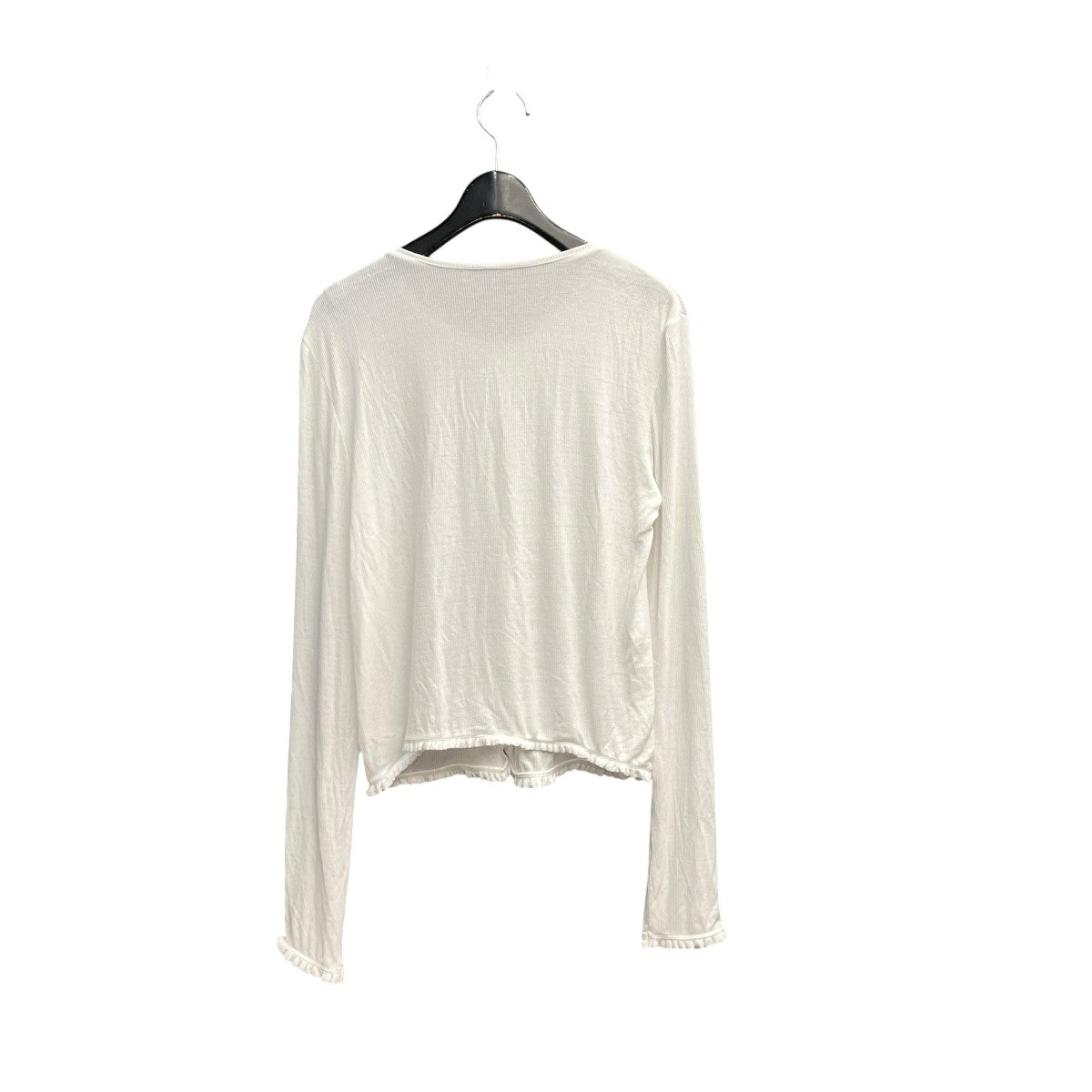 Sheer RIB Frillカーディガン121616110