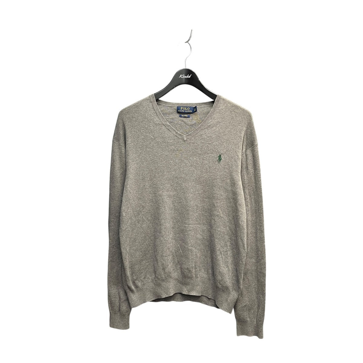 POLO RALPH LAUREN PIMA COTTONVネックニット4700308211 古着・中古-1枚目のアイテム画像