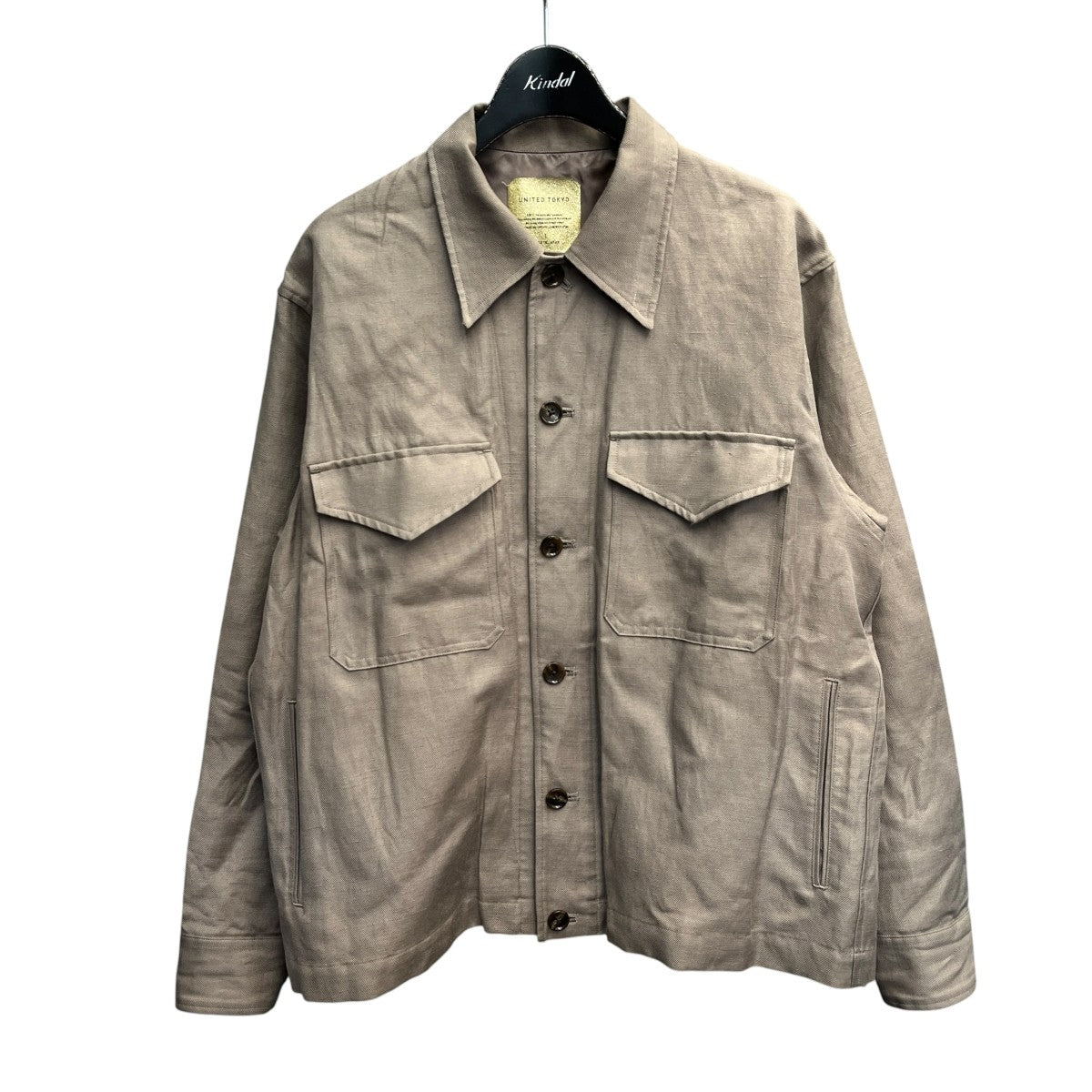 UNITED TOKYO WOOL LINEN CPOブルゾンシャツジャケット135550008 古着・中古-1枚目のアイテム画像