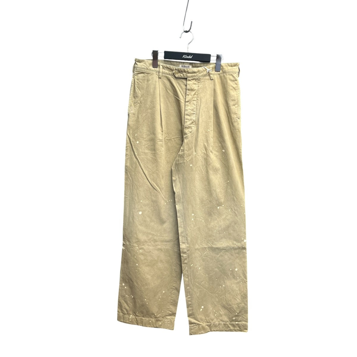 26SSGARMENT-DYED FINX LIGHT CHINO ONE-TUCK WIDE PANTSチノパンA26SP02LF
