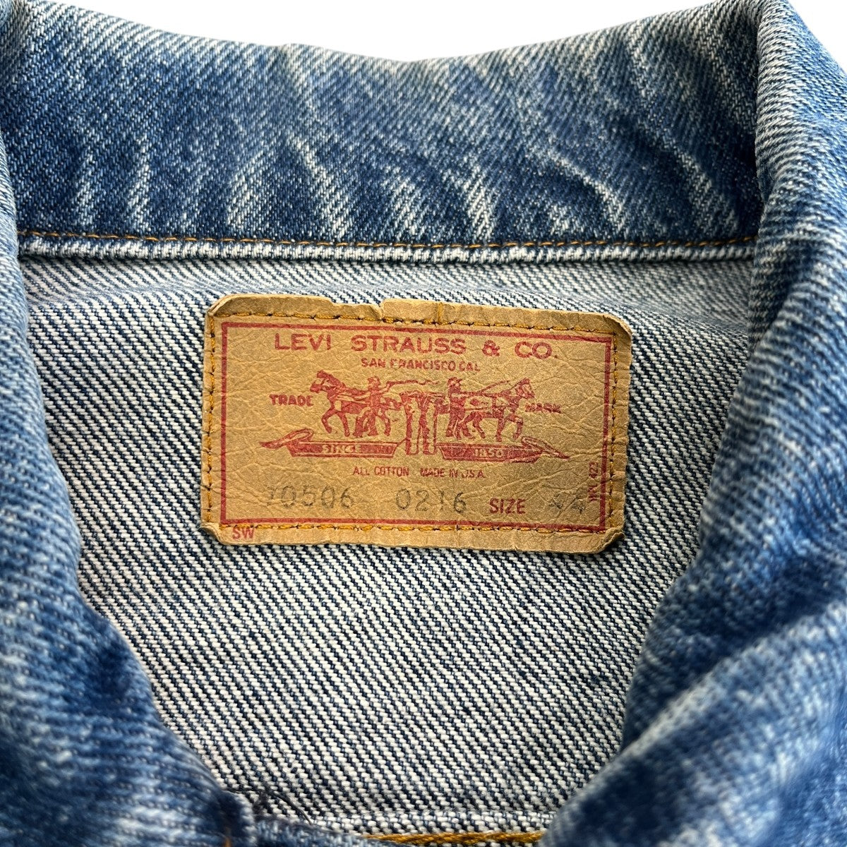 LEVI’S USA製 80sデニムジャケット70506-0216 古着・中古-6枚目のアイテム画像