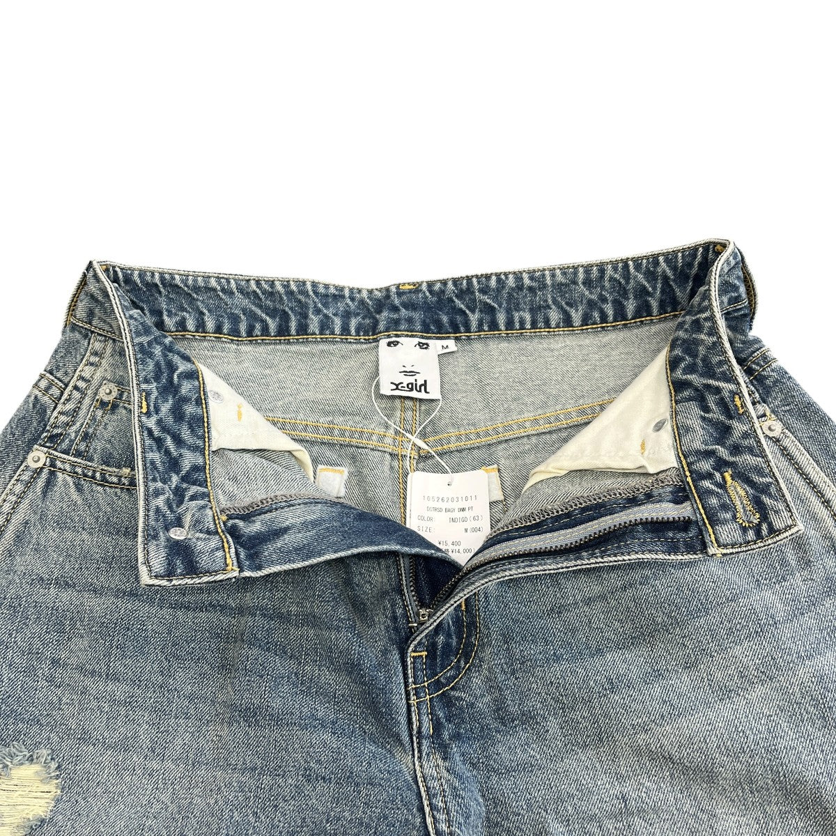 DISTRESSED BAGGY DENIM PANTSデニムパンツ105262031011
