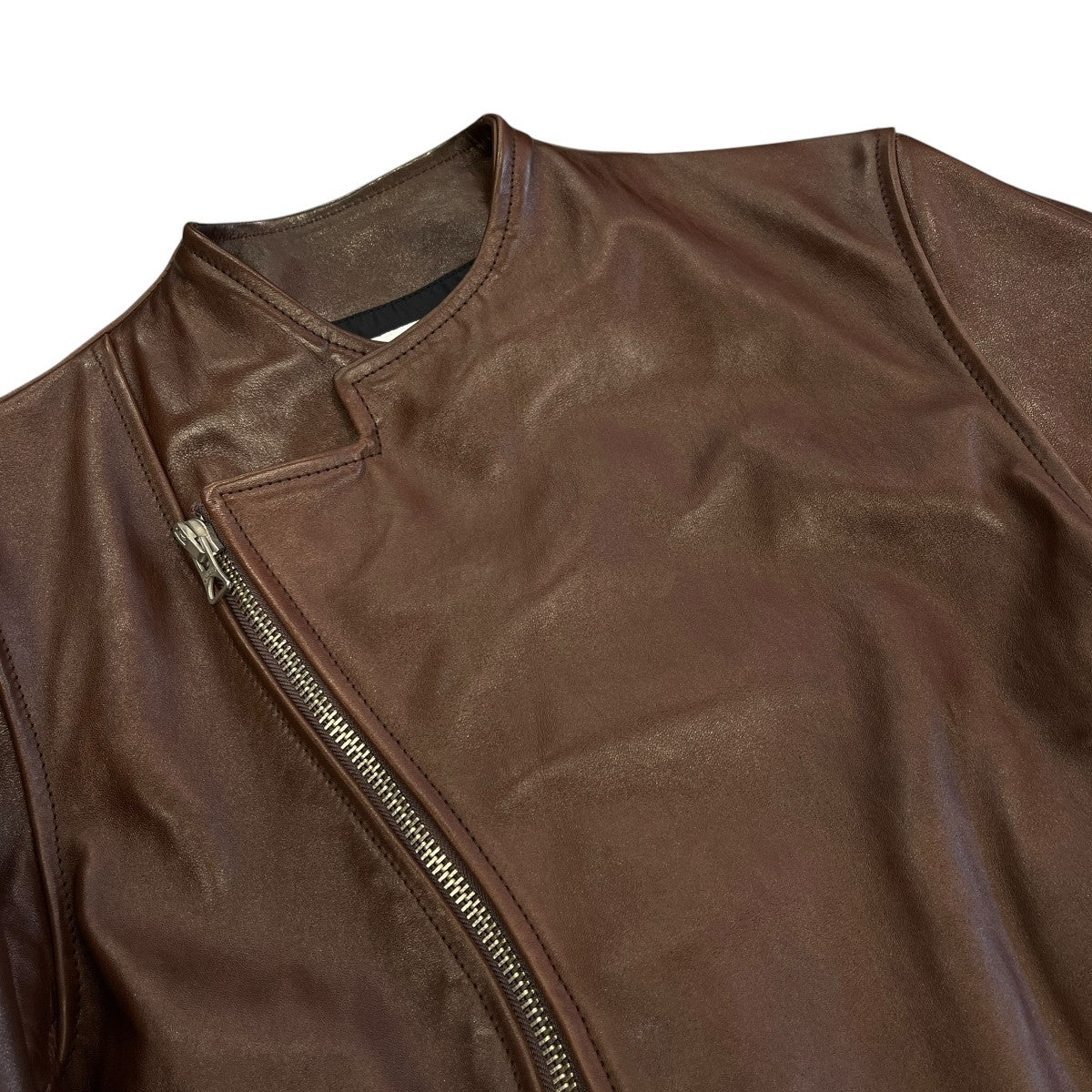 BRU NA BOINNE アランジャケット ホースレザーレザージャケット5L0001A 古着・中古-3枚目のアイテム画像