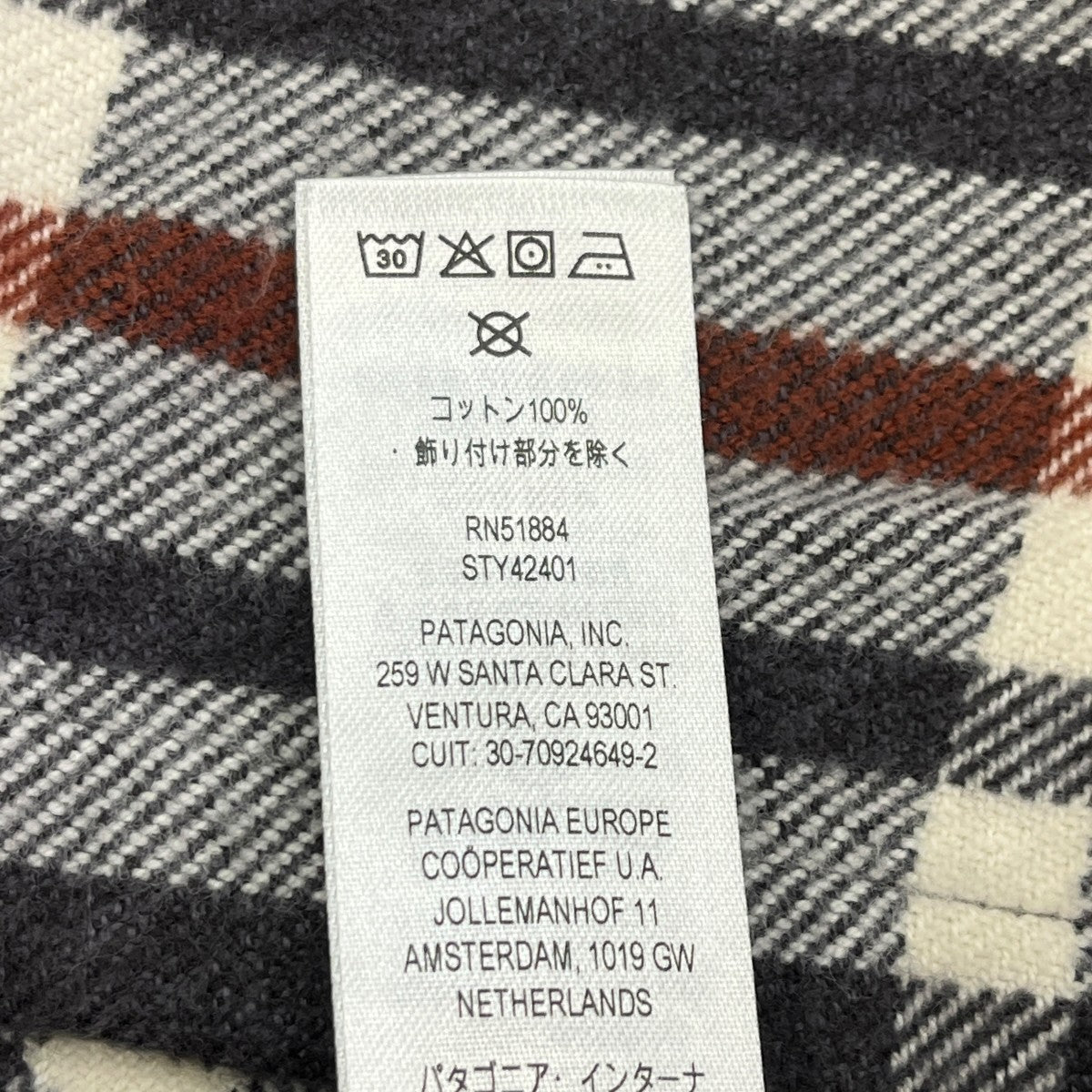 Patagonia フィヨルド・フランネル・シャツSTY42401FA25 古着・中古-6枚目のアイテム画像