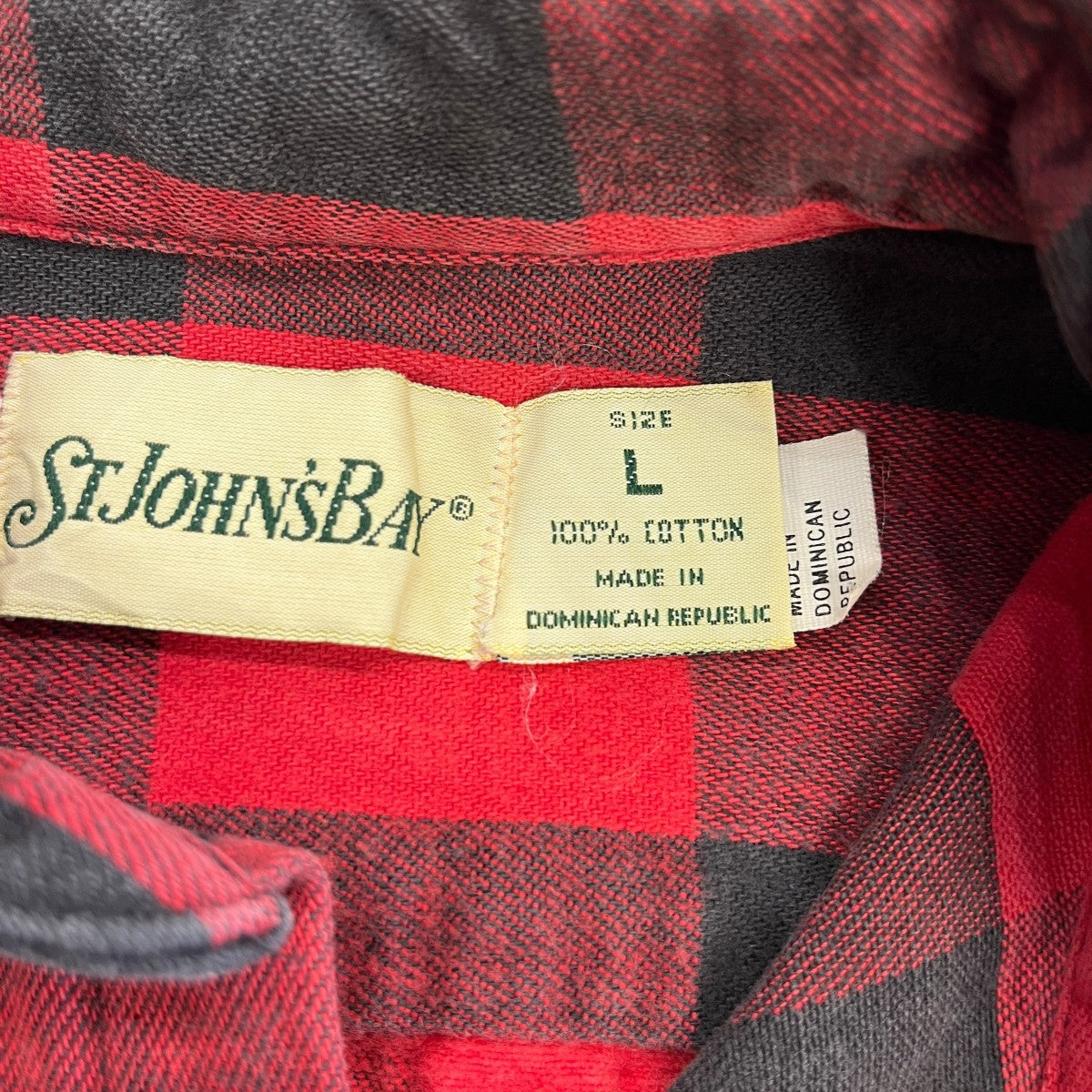 ST JOHN’S BAY ブロックチェックシャツ 古着・中古-6枚目のアイテム画像