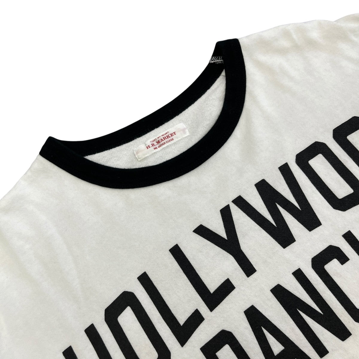 HOLLYWOOD RANCH MARKET ガーゼウラケ HRM プリントリンガーTシャツ半袖カットソー1015842 CS0028 古着・中古-3枚目のアイテム画像