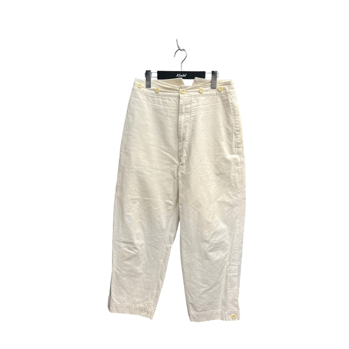 WASHED COMPACT COTTON TROUSERSパンツ595-2143502