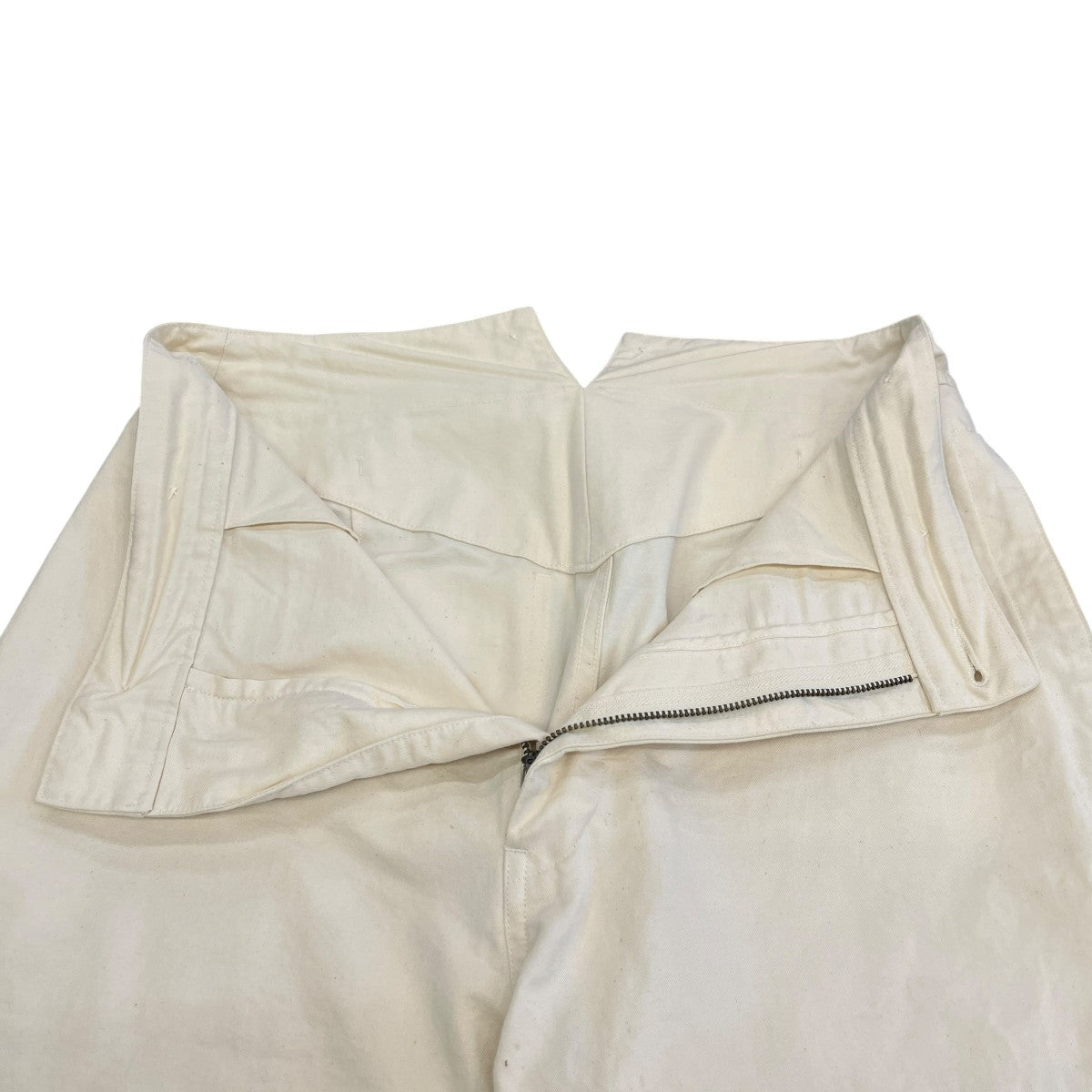 WASHED COMPACT COTTON TROUSERSパンツ595-2143502