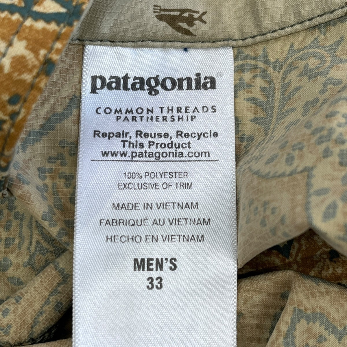 Patagonia プリント・ストレッチ・プレーニング・ボードショーツショートパンツ86600SP16 古着・中古-5枚目のアイテム画像