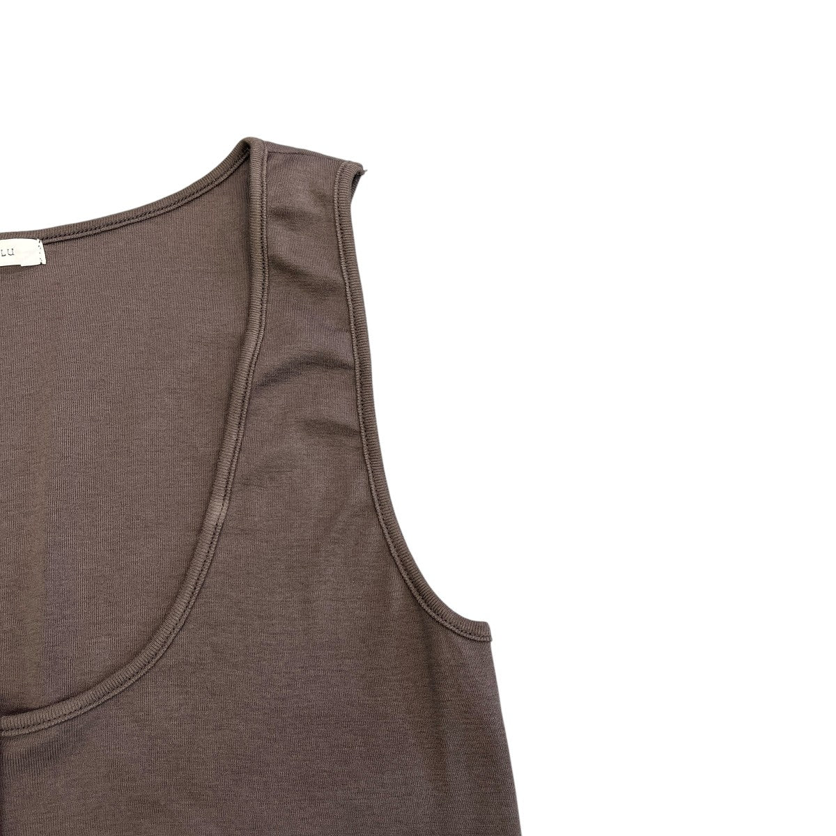Sea Island Cotton ヘンリーネックノースリーブトップス
