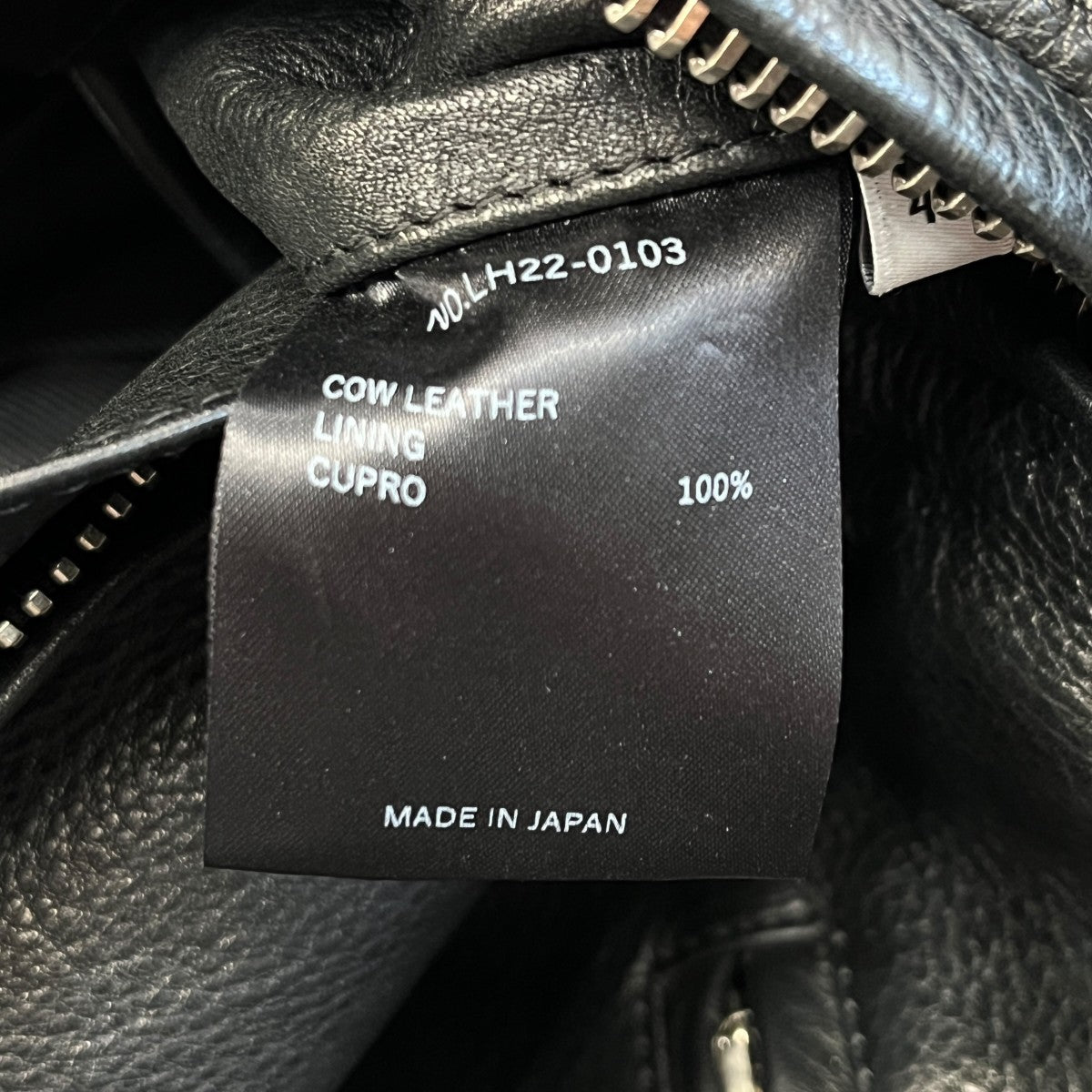 LEATHER SINGLE RIDERS JACKETレザーシングルライダースジャケットLH22-0103
