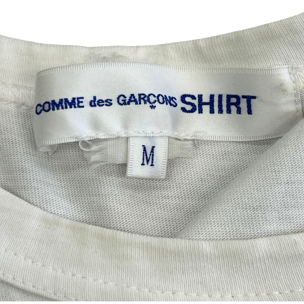 COMME des GARCONS SHIRT cotton jersey plain with front cdg SHIRT logoTシャツW28116 古着・中古-6枚目のアイテム画像