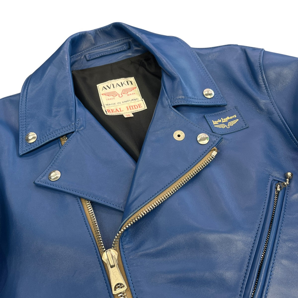 Lewis Leathers CYCLONEダブルライダースジャケット 古着・中古-3枚目のアイテム画像