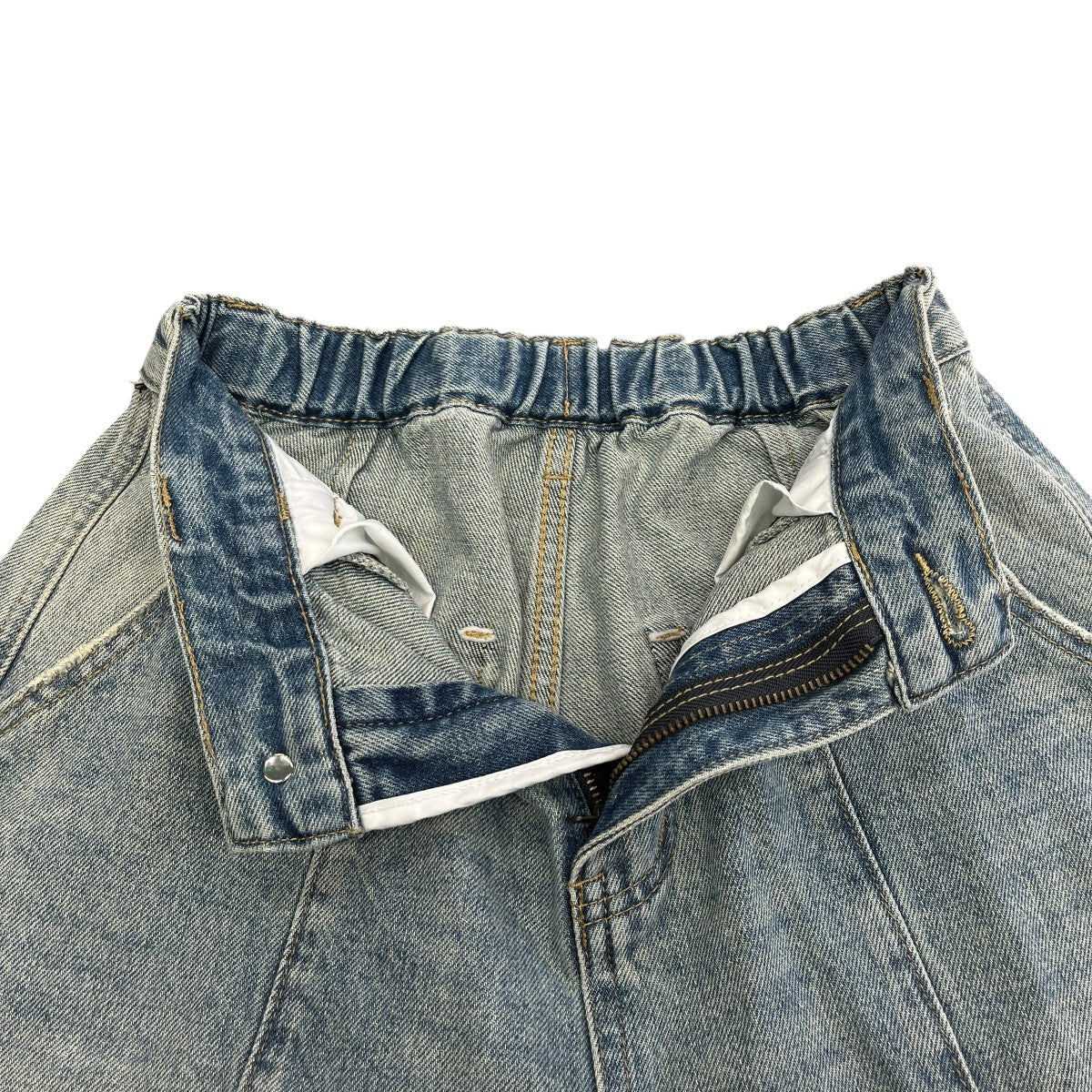 カーブワイドデニムデニムパンツ