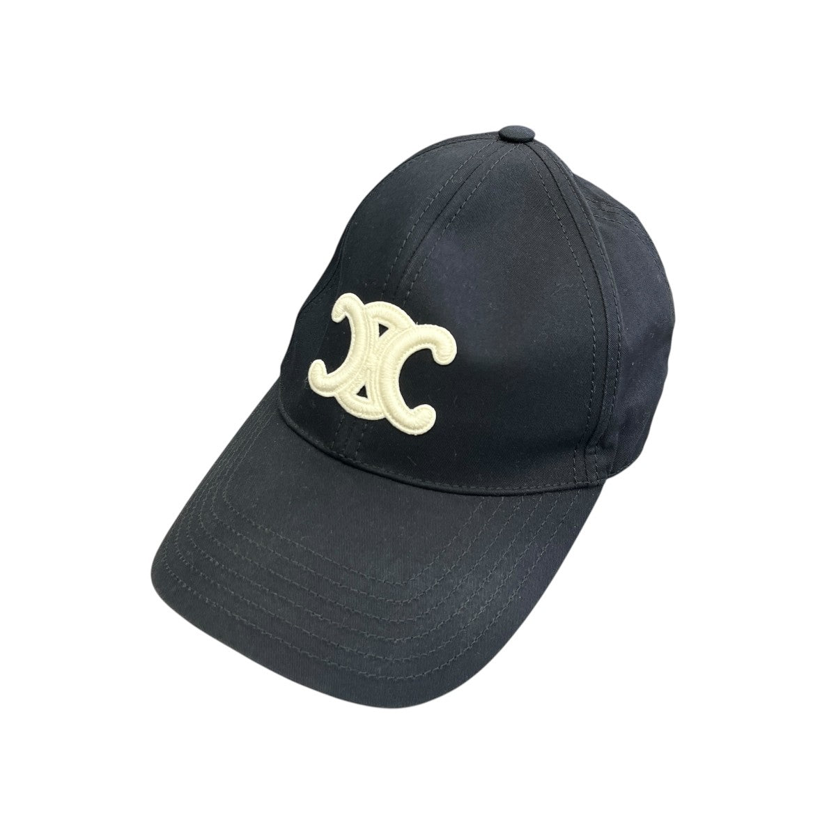 CELINE トリオンフ ベースボールキャップ コットンキャップ2AUT6969P.38NO 古着・中古-1枚目のアイテム画像