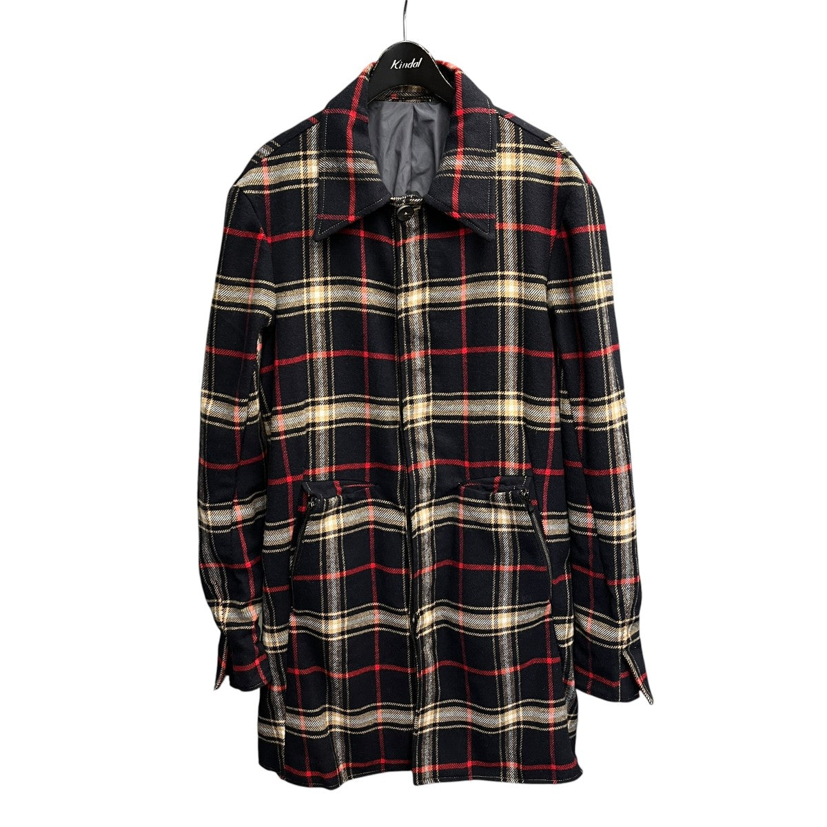 incarnation check balmaccan coatステンカラーコート 古着・中古-1枚目のアイテム画像