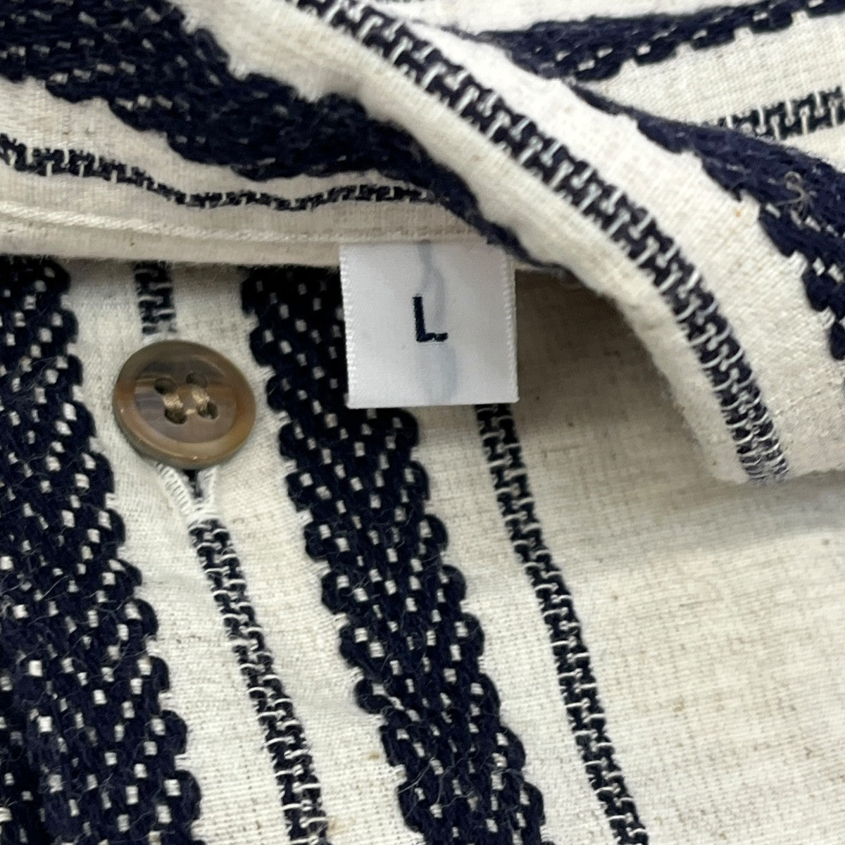 STRIPE OPEN COLLAR SHIRTS半袖シャツ21-01-0158-563