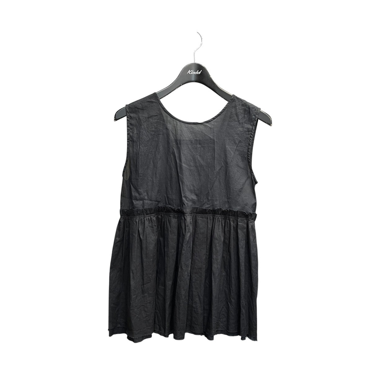 ANUKE Sheer Peplum Topsノースリーブブラウス62410403 古着・中古-1枚目のアイテム画像