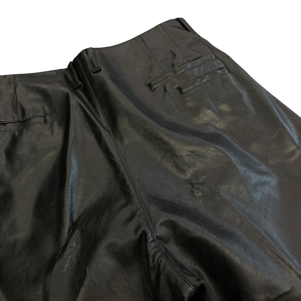 TH SYNTHETIC LEATHER PANTSフェイクレザーパンツ2002-P14-M203 古着・中古-4枚目のアイテム画像