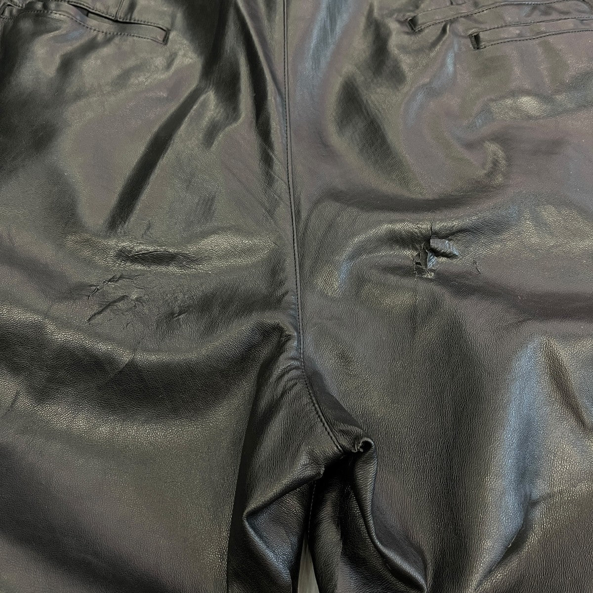 TH SYNTHETIC LEATHER PANTSフェイクレザーパンツ2002-P14-M203 古着・中古-7枚目のアイテム画像