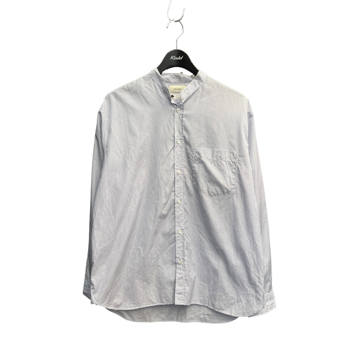 COLLARLESS SHIRTストライプシャツ21AW-CKSH-014