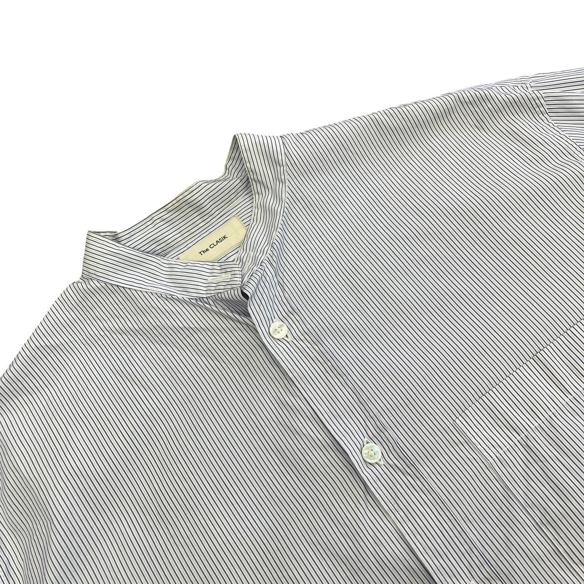 COLLARLESS SHIRTストライプシャツ21AW-CKSH-014