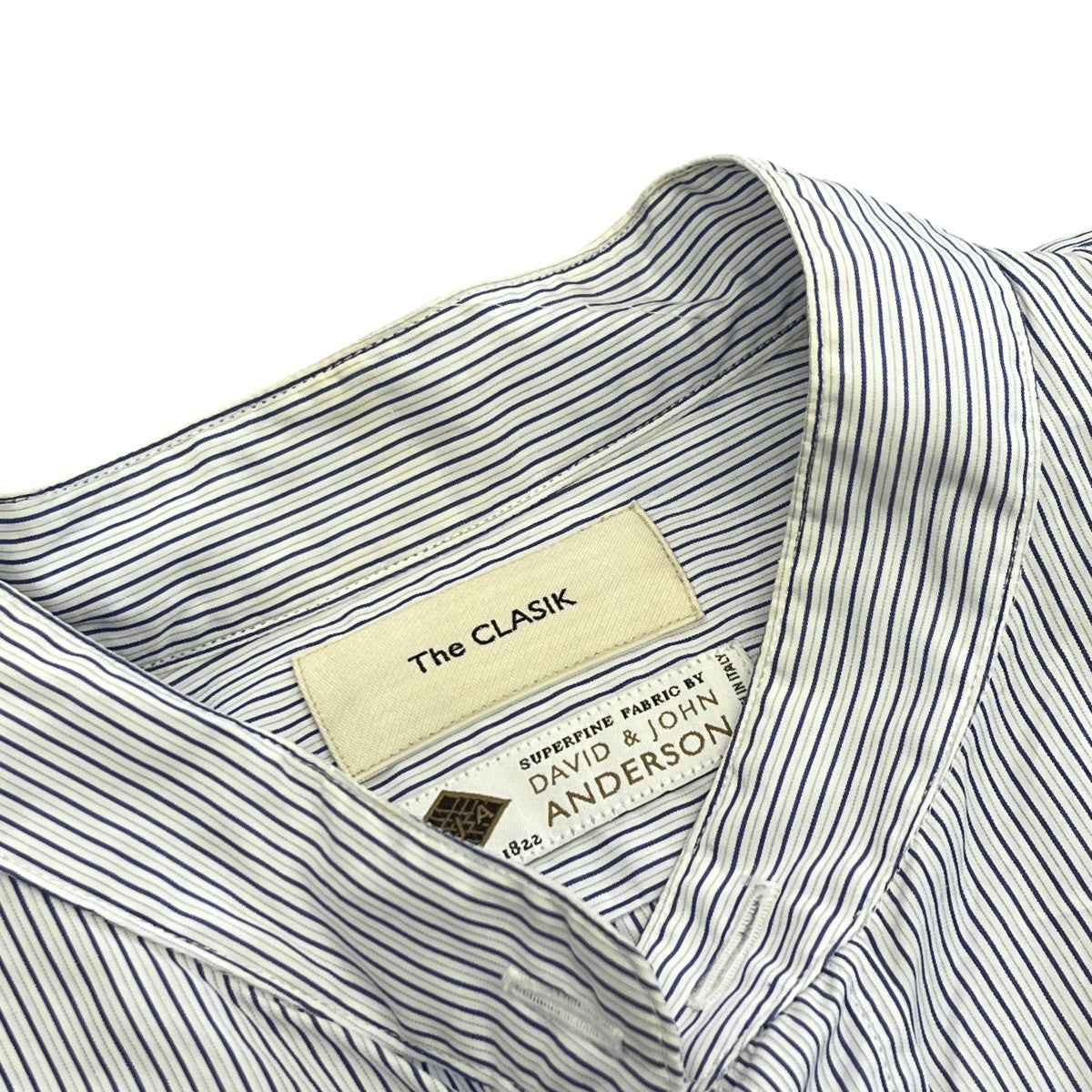 COLLARLESS SHIRTストライプシャツ21AW-CKSH-014
