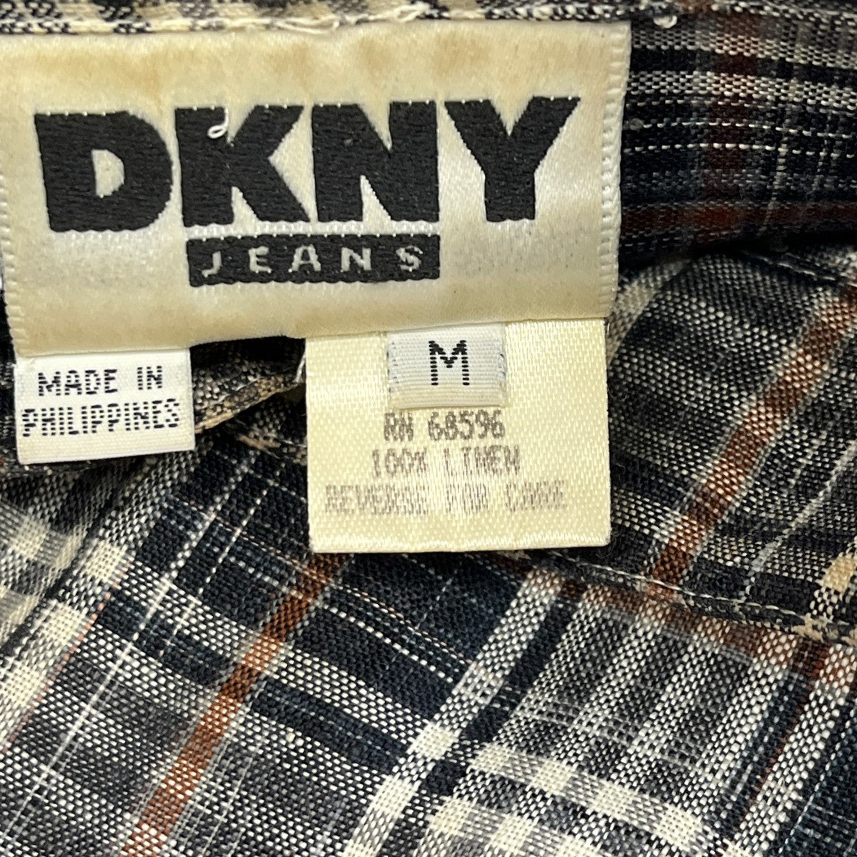 DKNY リネンシャツ 古着・中古-6枚目のアイテム画像