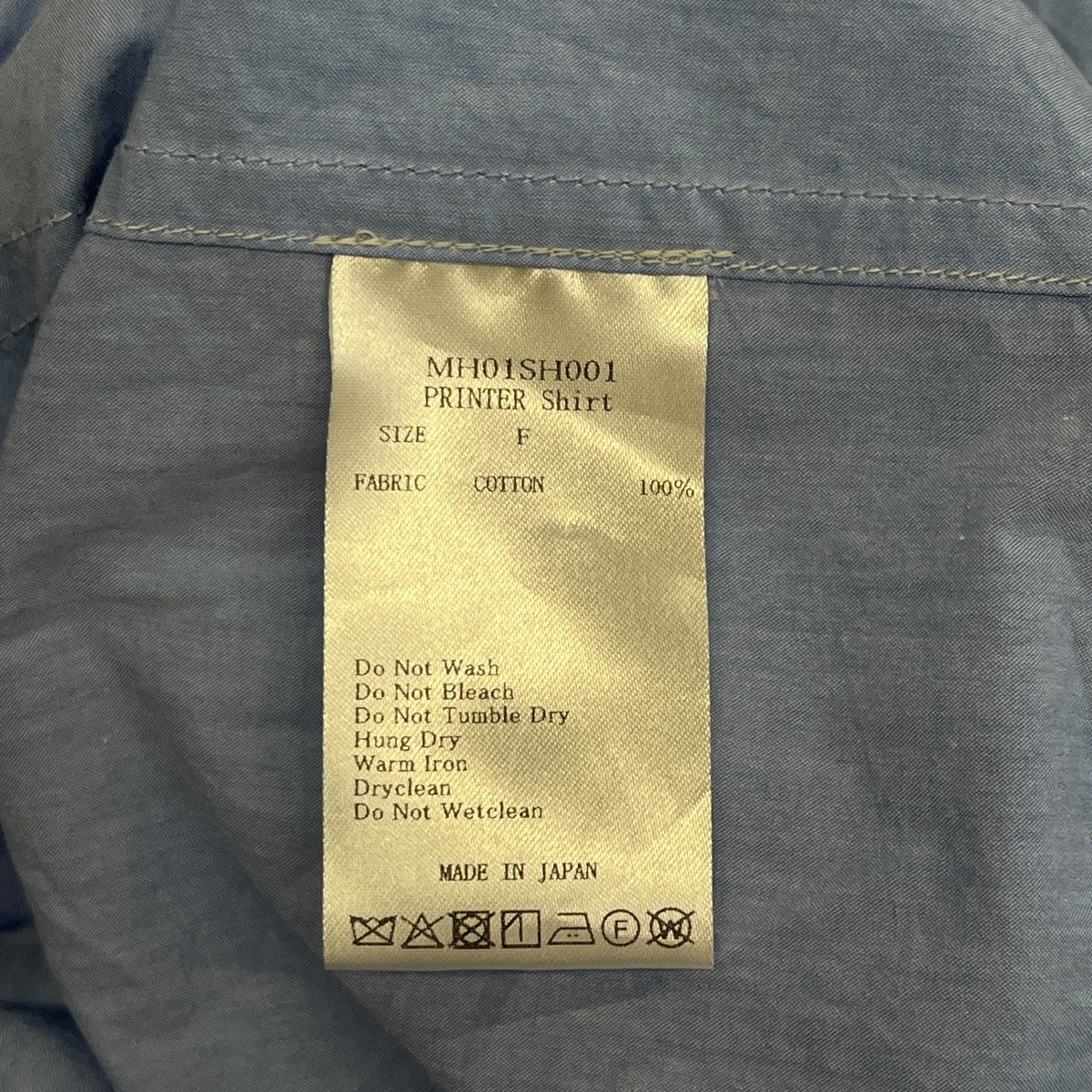 HORTENSE PRINTER SHIRTレギュラーカラーシャツMH01SH001 古着・中古-6枚目のアイテム画像