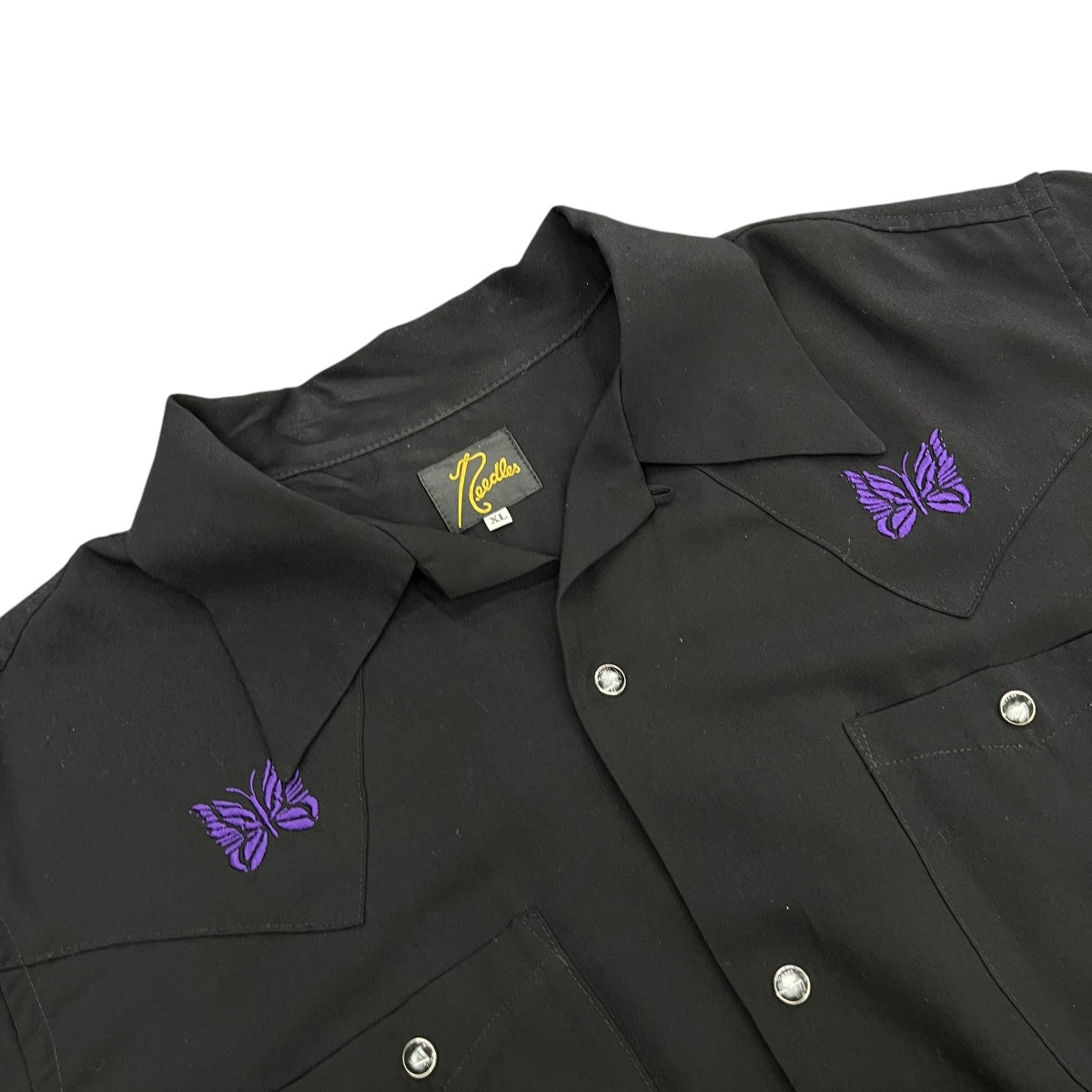 Needles S S Cowboy One-Up Shirt - R PE Twill半袖シャツKP186 古着・中古-3枚目のアイテム画像