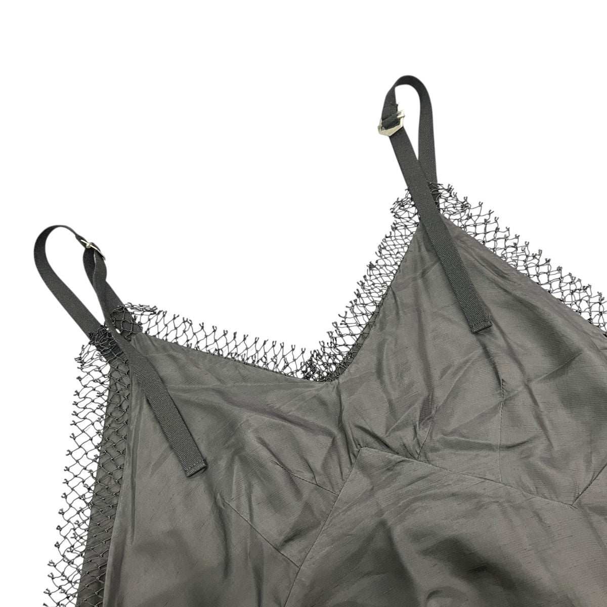 PONTI CUPRA SHANTUNG 2WAY DRESSキャミソールワンピースPO1G001 古着・中古-3枚目のアイテム画像