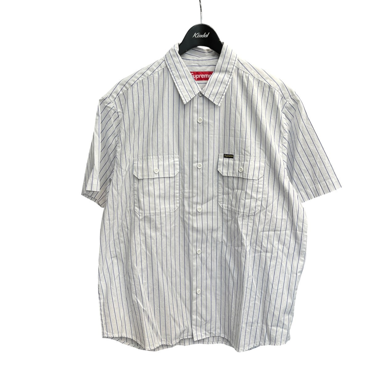 26SSGhostface S S Work Shirt Stripe半袖シャツ