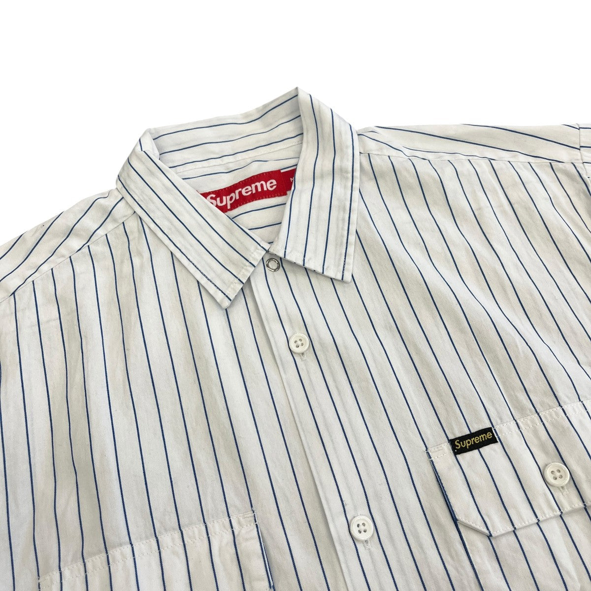 26SSGhostface S S Work Shirt Stripe半袖シャツ