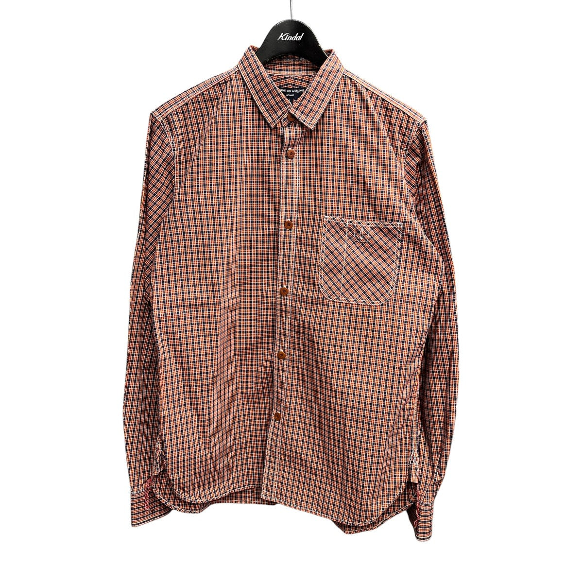 COMME des GARCONS HOMME 12AWチェックシャツHJ-B003 古着・中古-1枚目のアイテム画像