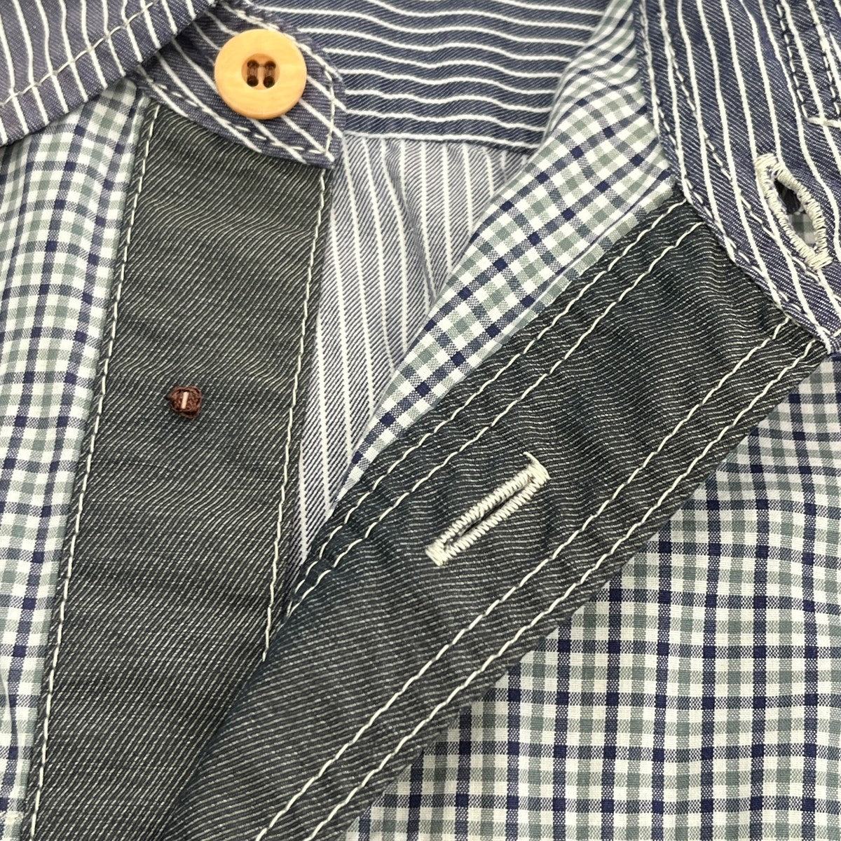 COMME des GARCONS HOMME 18AWストライプシャツHB-B004 古着・中古-7枚目のアイテム画像