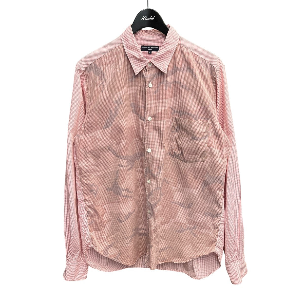 COMME des GARCONS HOMME 12SSチェックシャツHI-B005 古着・中古-1枚目のアイテム画像