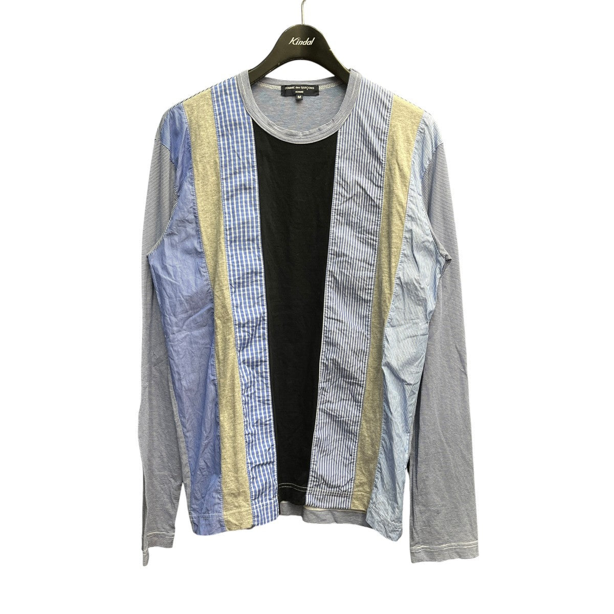 COMME des GARCONS HOMME 12SS長袖ボーダーカットソーHI-T029 古着・中古-1枚目のアイテム画像
