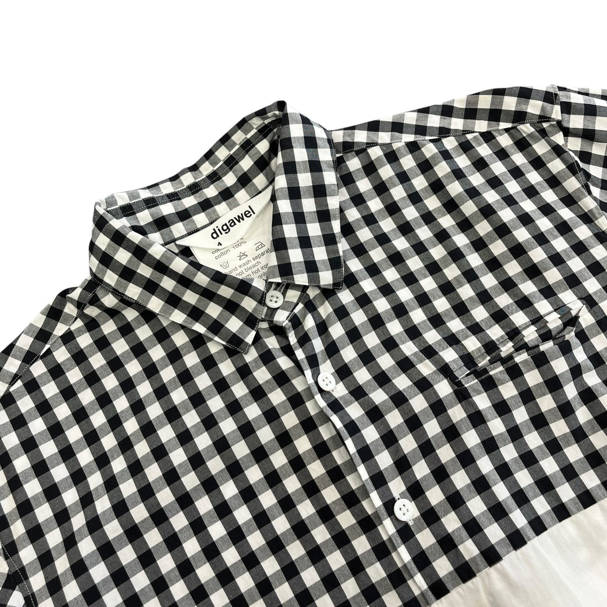 DIGAWEL チェックシャツ 古着・中古-3枚目のアイテム画像