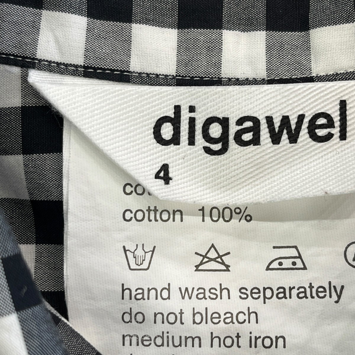 DIGAWEL チェックシャツ 古着・中古-6枚目のアイテム画像
