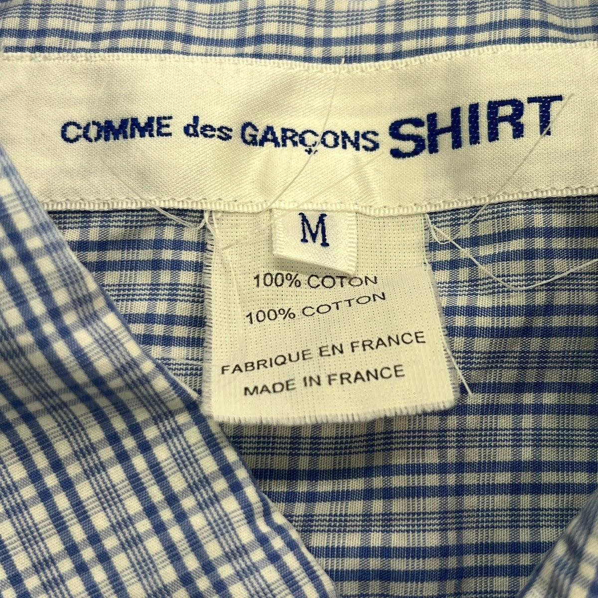 COMME des GARCONS SHIRT サークルチェックシャツS21048 古着・中古-6枚目のアイテム画像