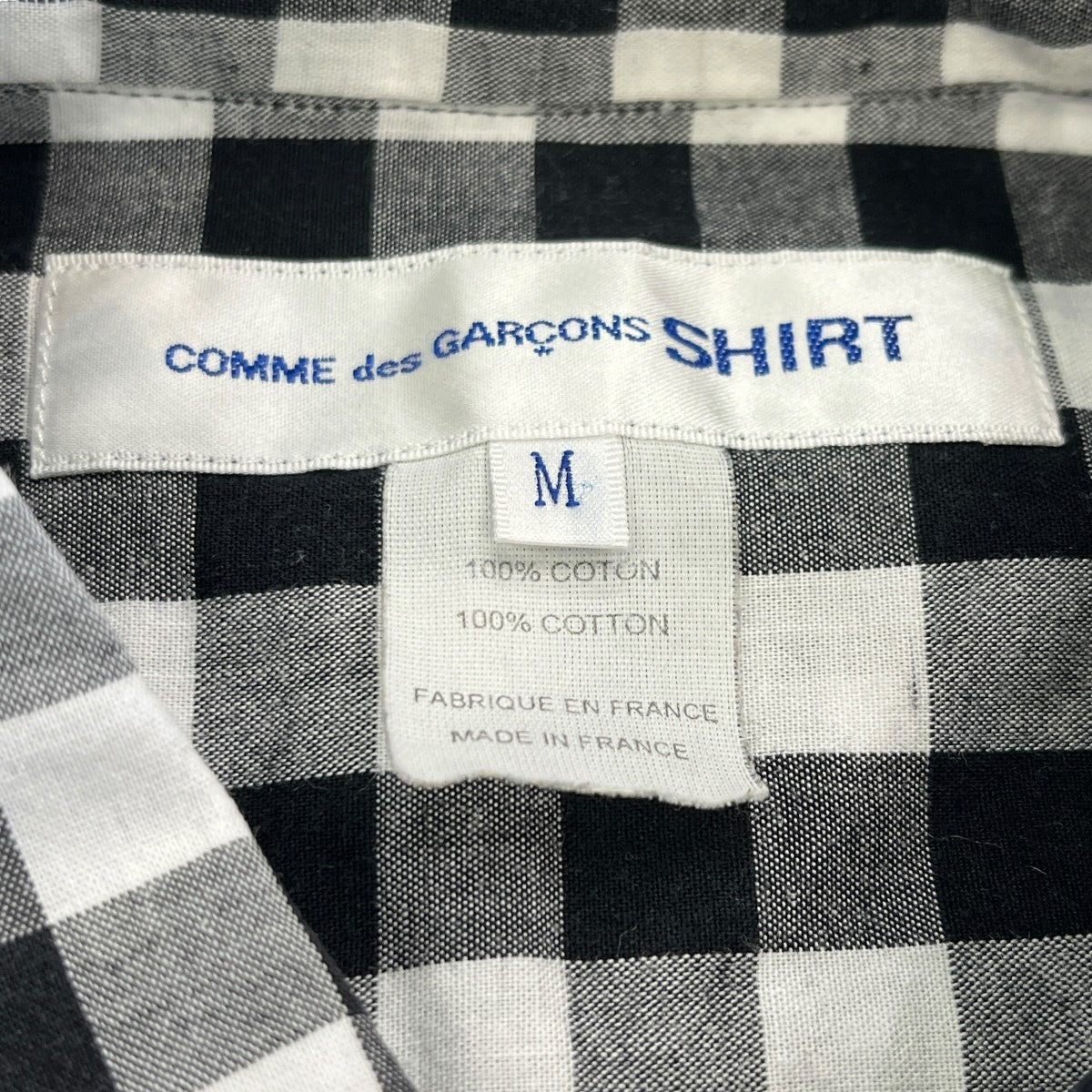 COMME des GARCONS SHIRT チェックシャツW20026 古着・中古-6枚目のアイテム画像