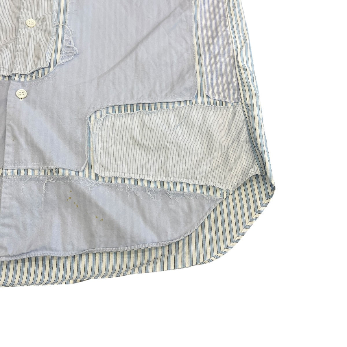 COMME des GARCONS HOMME DEUX 19SSパッチワークストライプシャツDC-B035 古着・中古-5枚目のアイテム画像