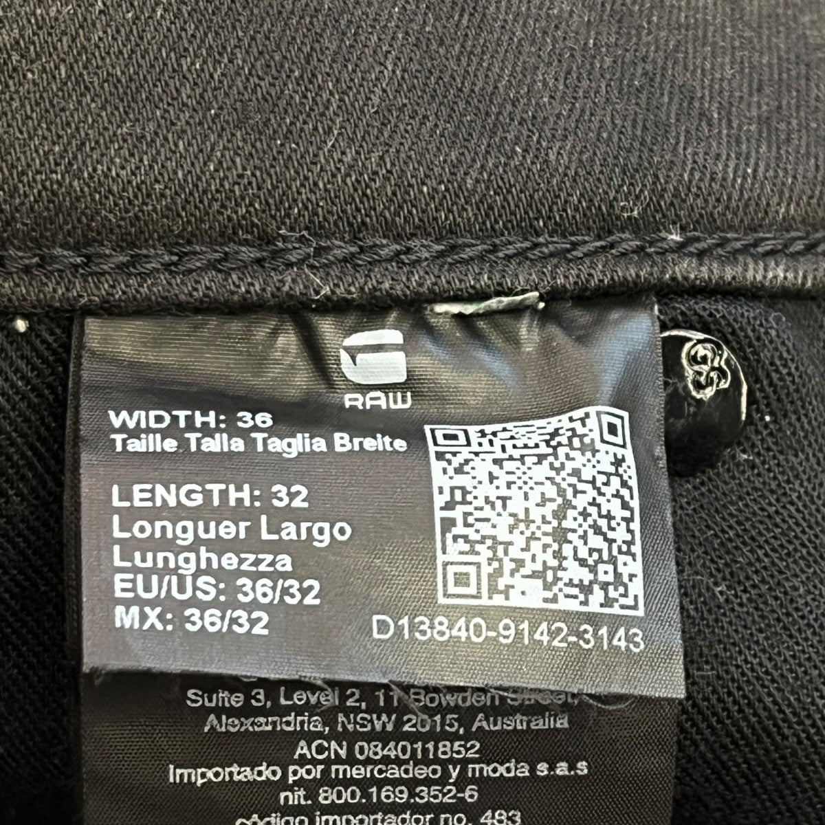 コーティング ストレッチ バイカーデニムデニムパンツD13840-9142-3143