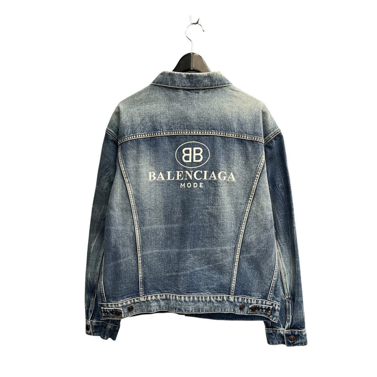 バレンシアガ　BALENCIAGA デニムジャケット　オーバーサイズ　バックロゴ BALENCIAGA(バレンシアガ) デニムジャケット515528 515528 インディゴ