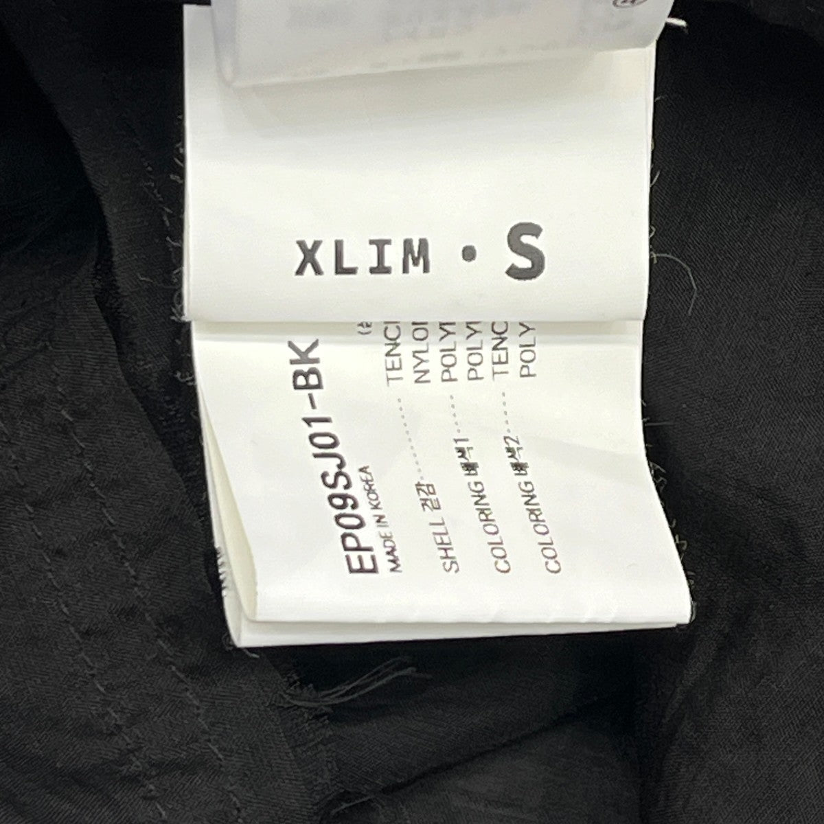 EP．9 01 SHIRT JACKETジップアップブルゾンEP09SJ01-BK