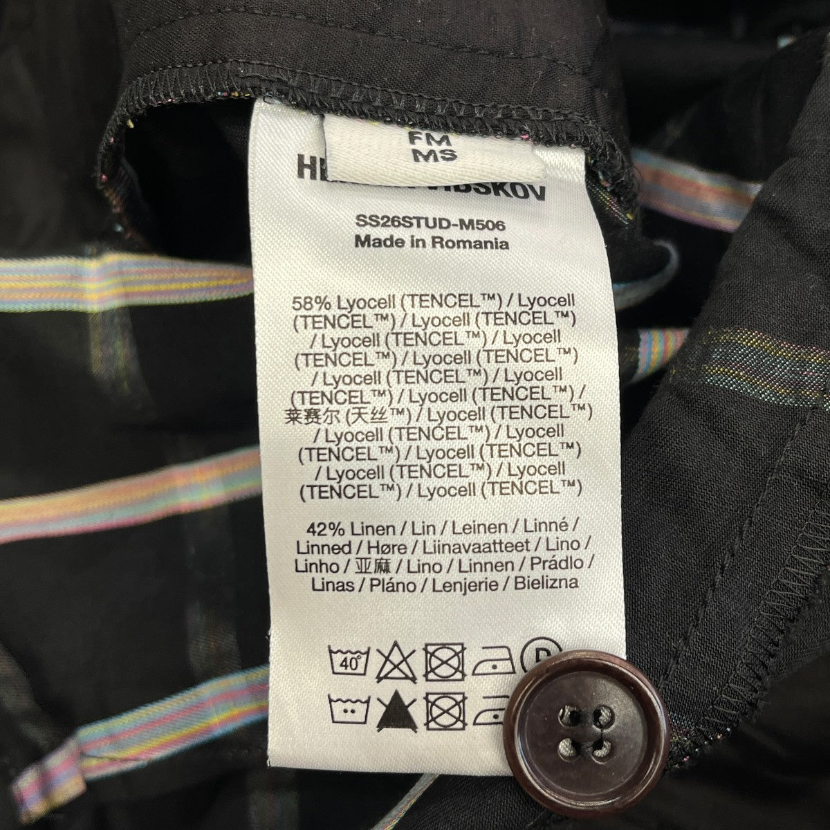 26SSチェックハーフパンツSS26STUD-M506