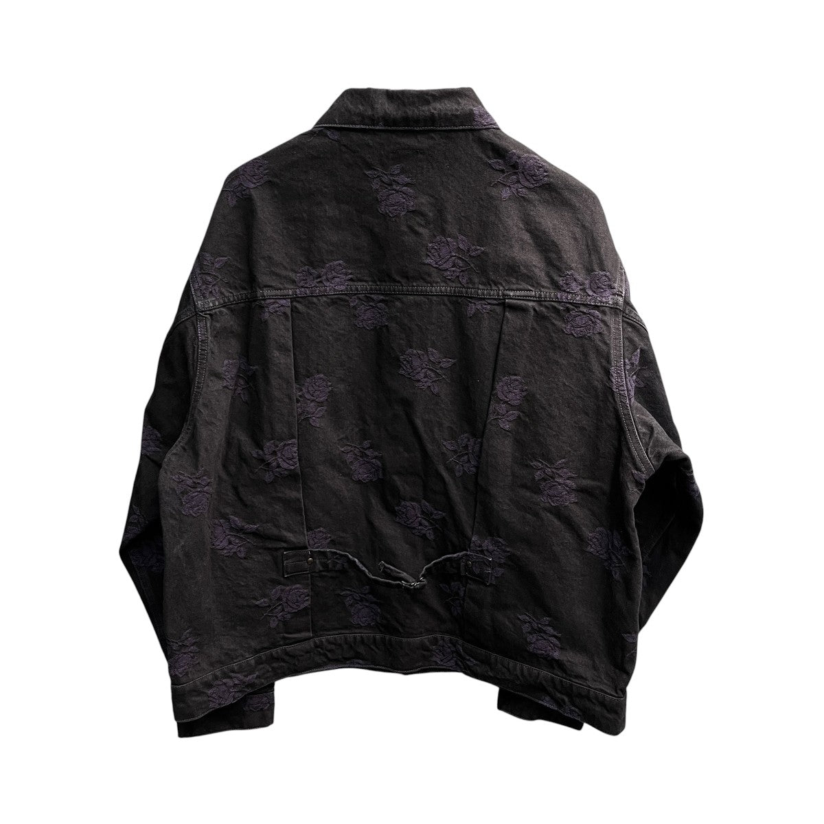 Needles M．W． Jean Jacket 13oz Denim Rose Jq．フラワーパターンデニムジャケットPU196 古着・中古-2枚目のアイテム画像